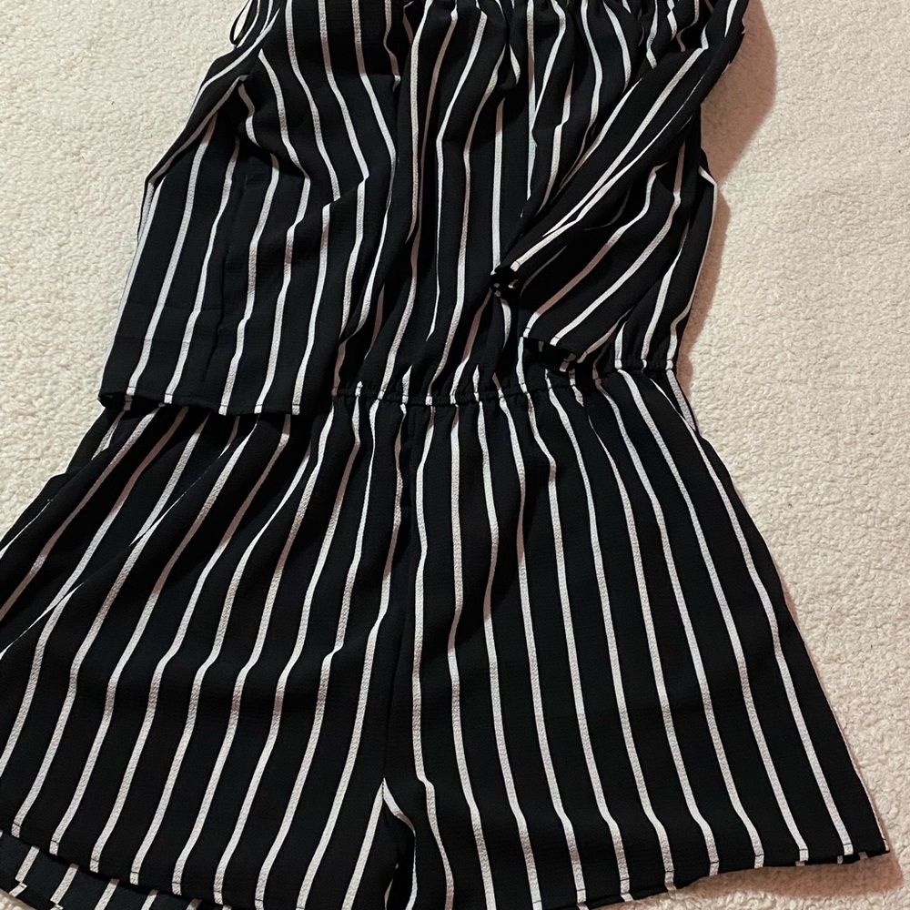 Black and white jumpsuit